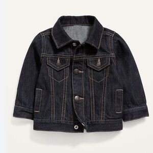🔸NWT🔸Old Navy Unisex Dark-Wash Jean Jacket 18-24 months